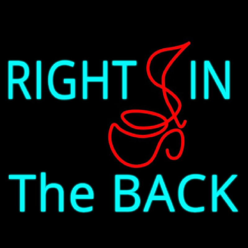 Right In The Back Neonreclame