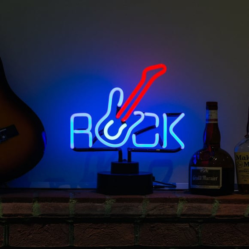Rock Guitar Desktop Neonreclame