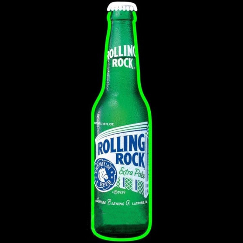 Rolling Rock Bottle Beer Sign Neonreclame