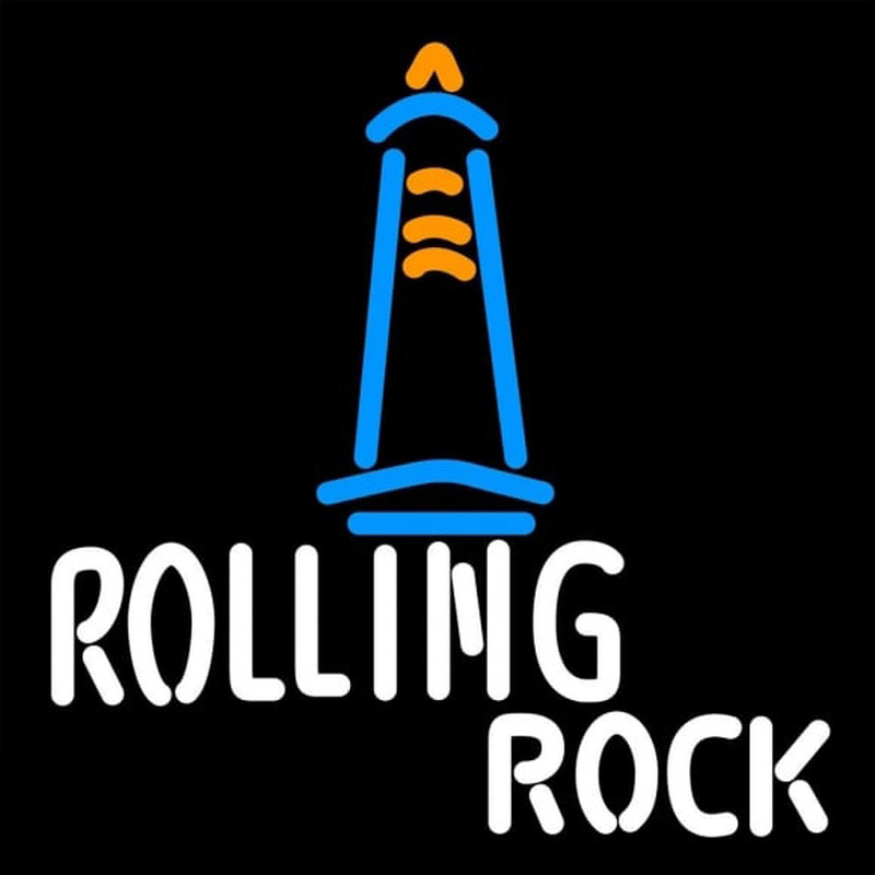 Rolling Rock Lighthouse Lounge Beer Sign Neonreclame