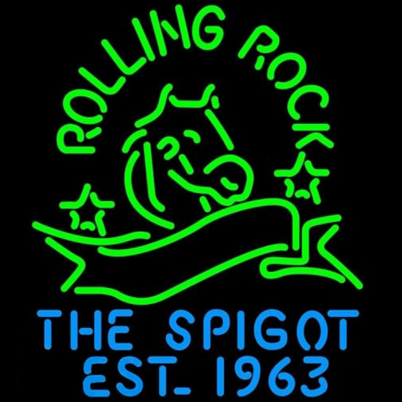 Rolling Rock The Spigot Beer Neonreclame