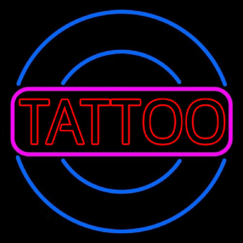 Round Tattoo Neonreclame