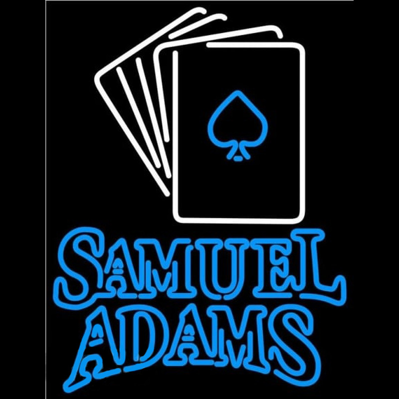 Samuel Adams Cards Beer Sign Neonreclame