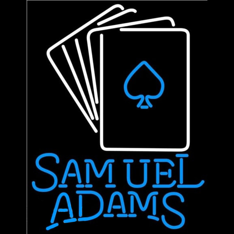 Samuel Adams Cards Beer Sign Neonreclame