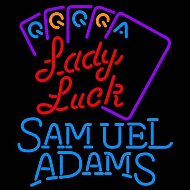 Samuel Adams Lady Luck Series Beer Sign Neonreclame