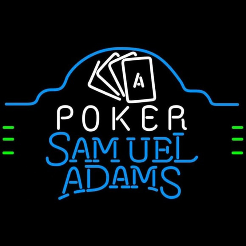 Samuel Adams Poker Ace Cards Beer Sign Neonreclame