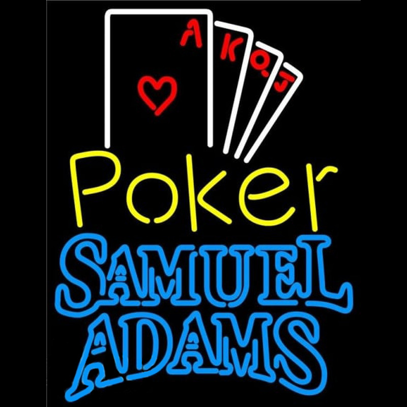 Samuel Adams Poker Ace Series Beer Sign Neonreclame