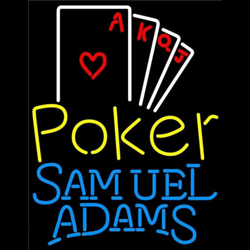 Samuel Adams Poker Ace Series Beer Sign Neonreclame