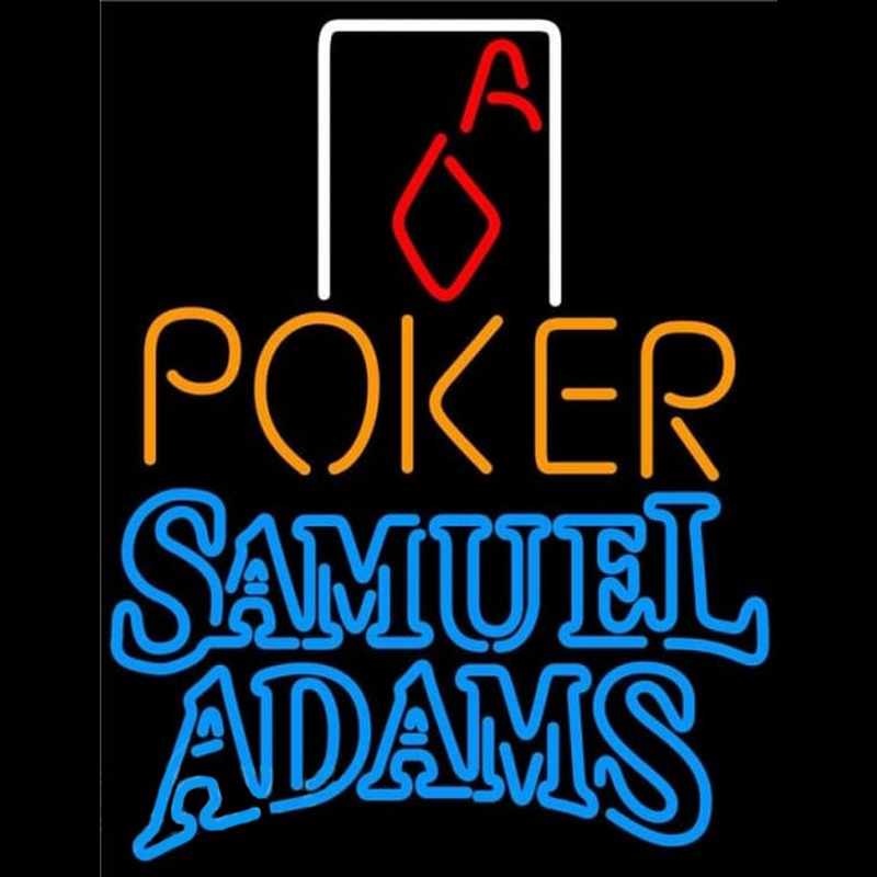 Samuel Adams Poker Squver Ace Beer Sign Neonreclame