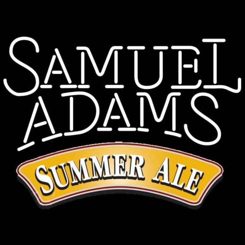 Samuel Adams Summer Ale White Beer Sign Neonreclame