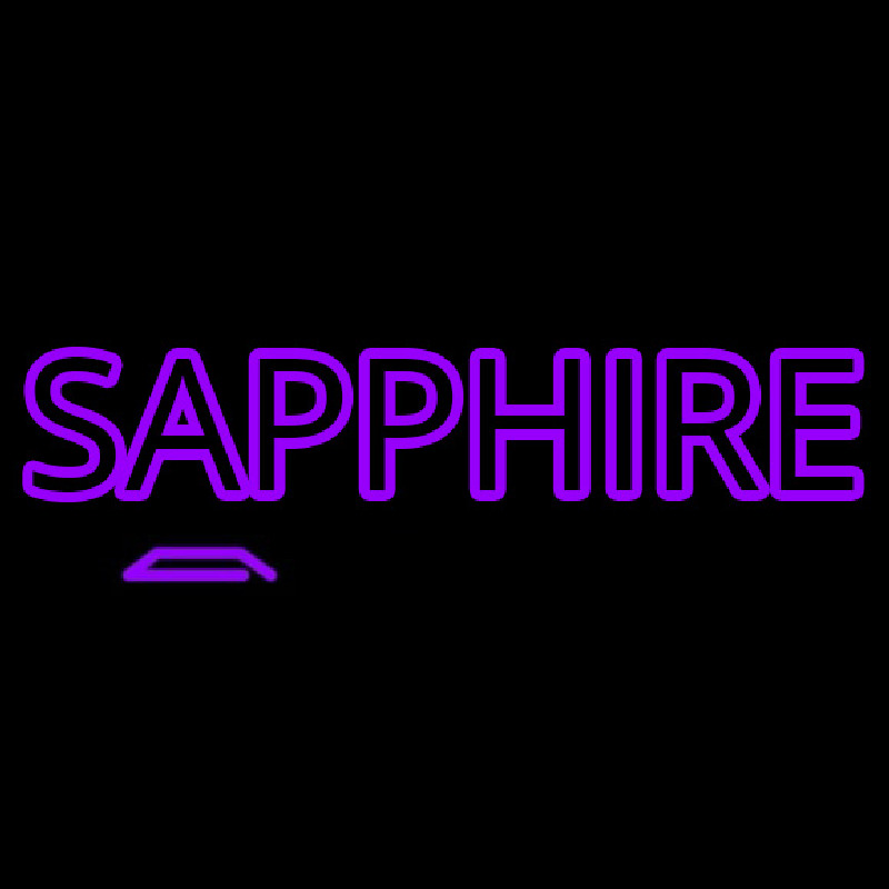 Sapphire Purple Neonreclame