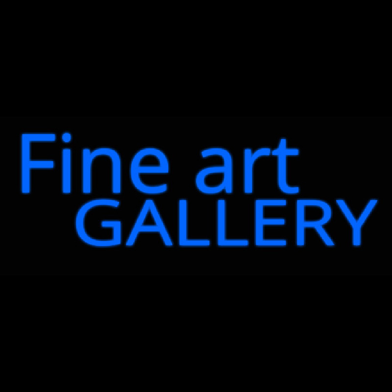 Script Letters Fine Art Gallery Neonreclame