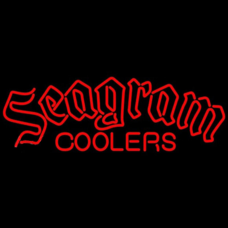 Seagram Logo Wine Coolers Beer Sign Neonreclame