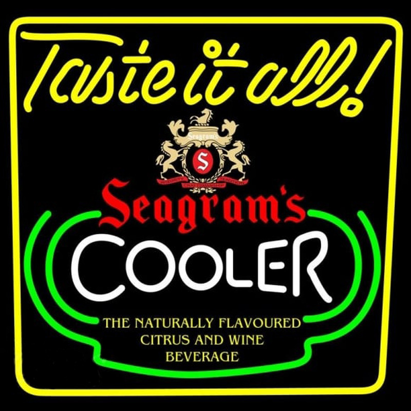 Seagrams Swagjuice Wine Coolers Beer Sign Neonreclame