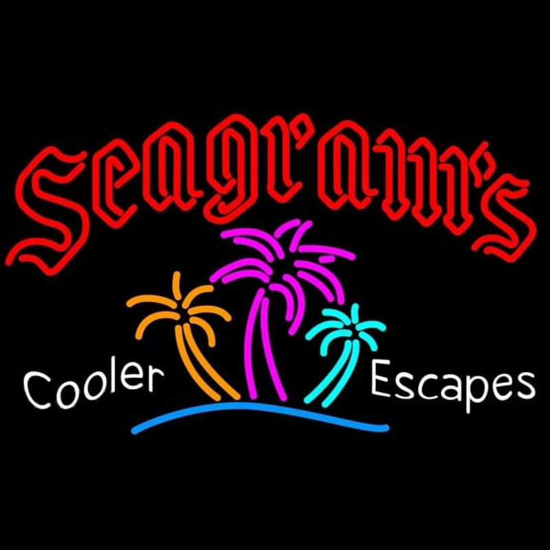 Seagrams Wild Berry Margarita Strawberry Daiquiri Wine Coolers Beer Sign Neonreclame