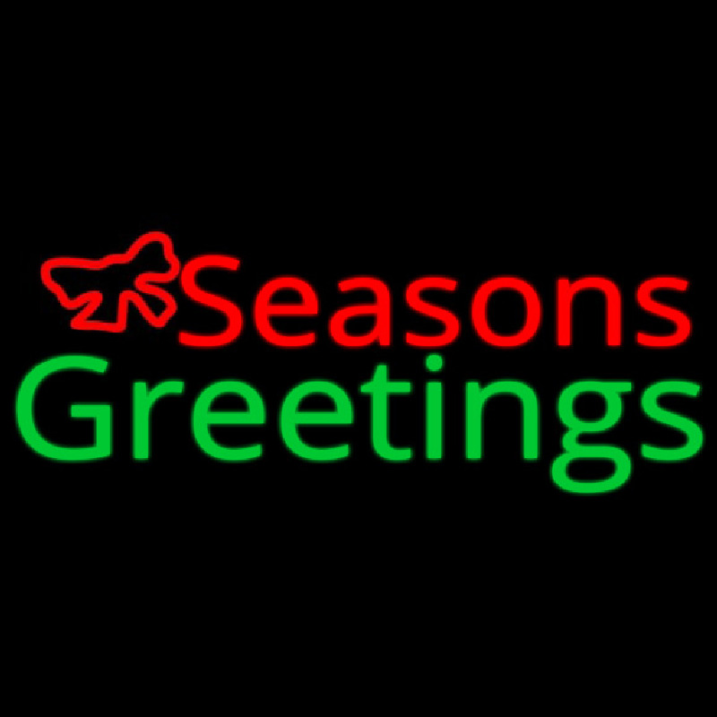 Seasons Greetings Neonreclame