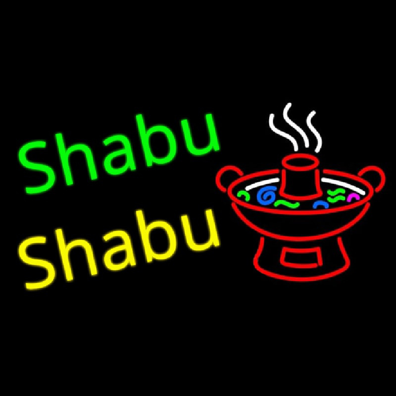 Shabu Shabu Neonreclame