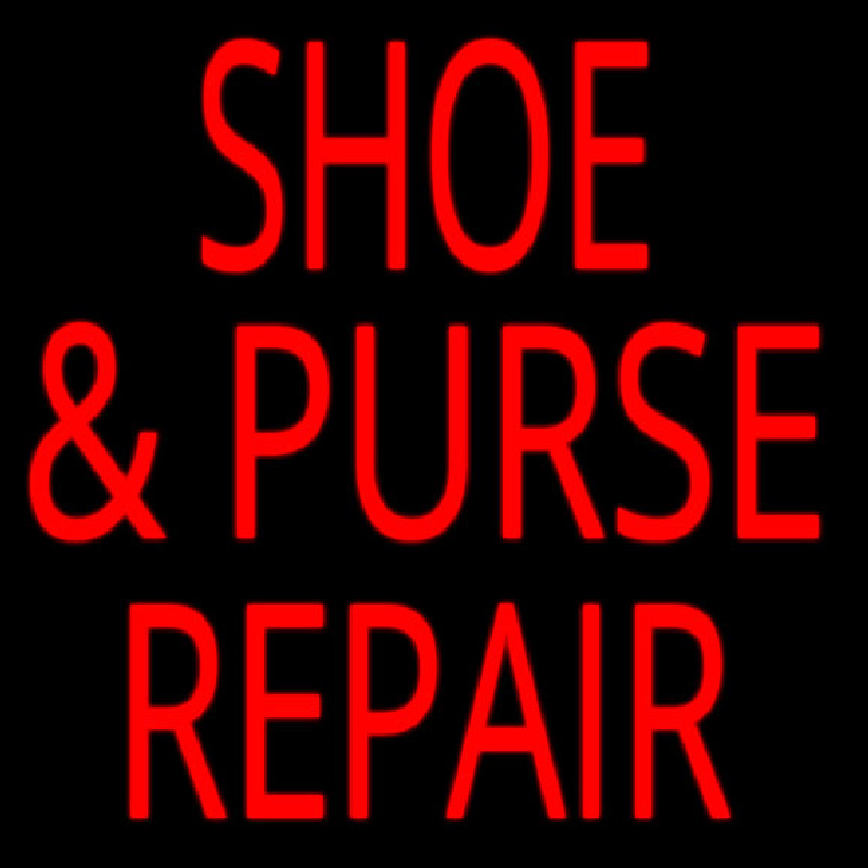 Shoe Purse Repair Neonreclame