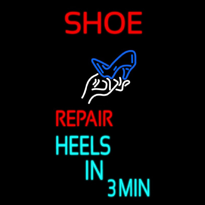 Shoe Repair Heels In 3 Min Neonreclame
