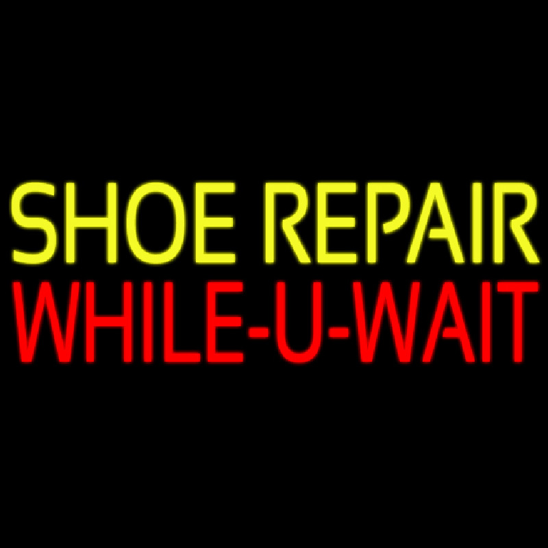 Shoe Repair While You Wait Neonreclame