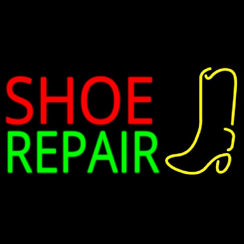 Shoe Repair With Logo Neonreclame