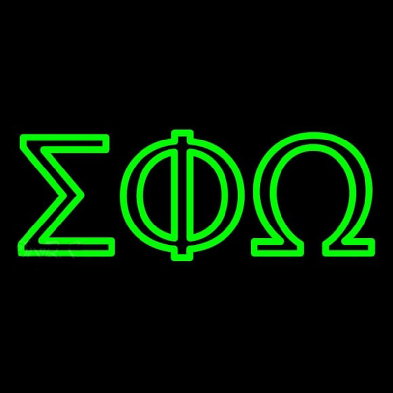 Sigma Phi Omega Neonreclame