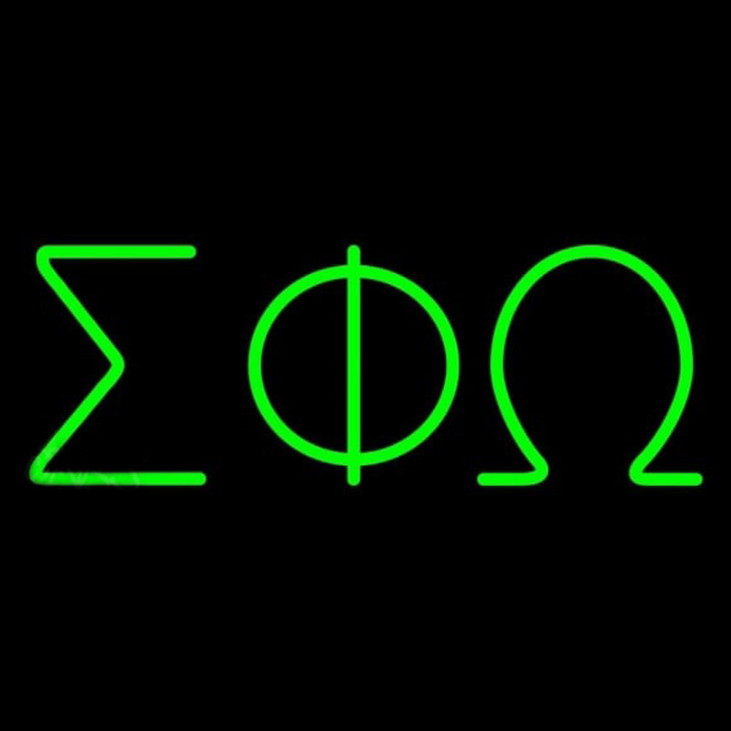 Sigma Phi Omega Neonreclame