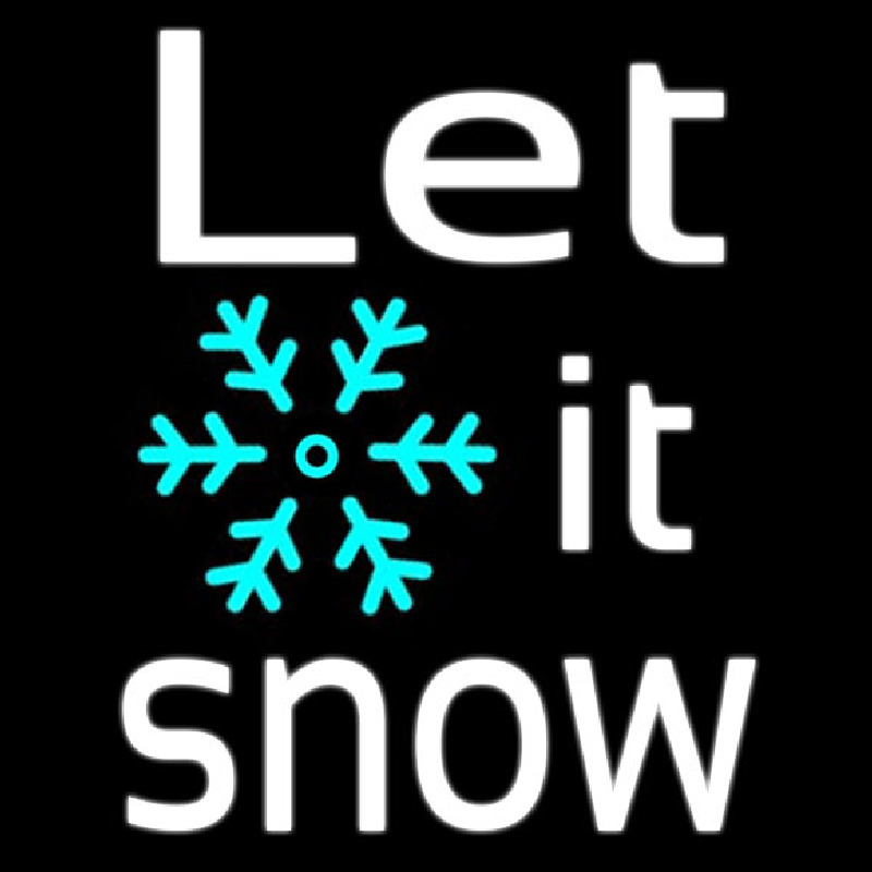 Sign Let It Snow Neonreclame