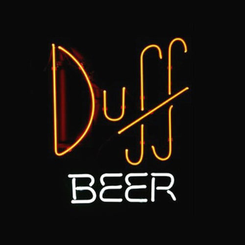 Simpsons Duff Bier Winkel Bar Neonreclame