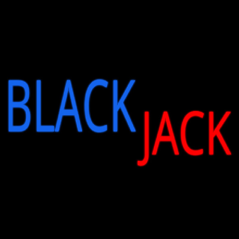 Singal Line Blackjack Neonreclame