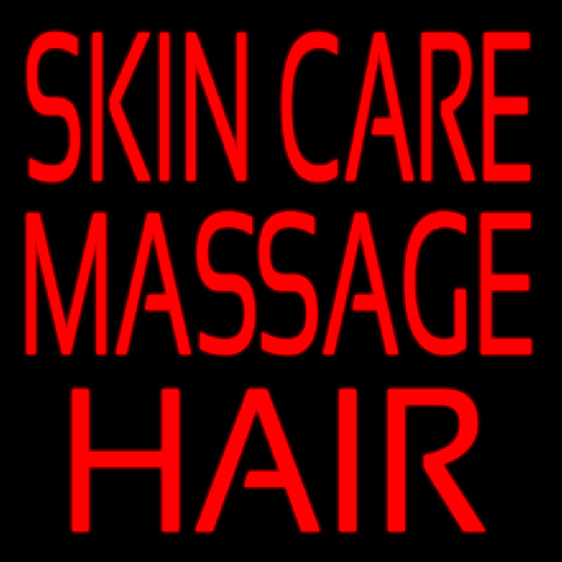 Skin Care Massage Hair Neonreclame