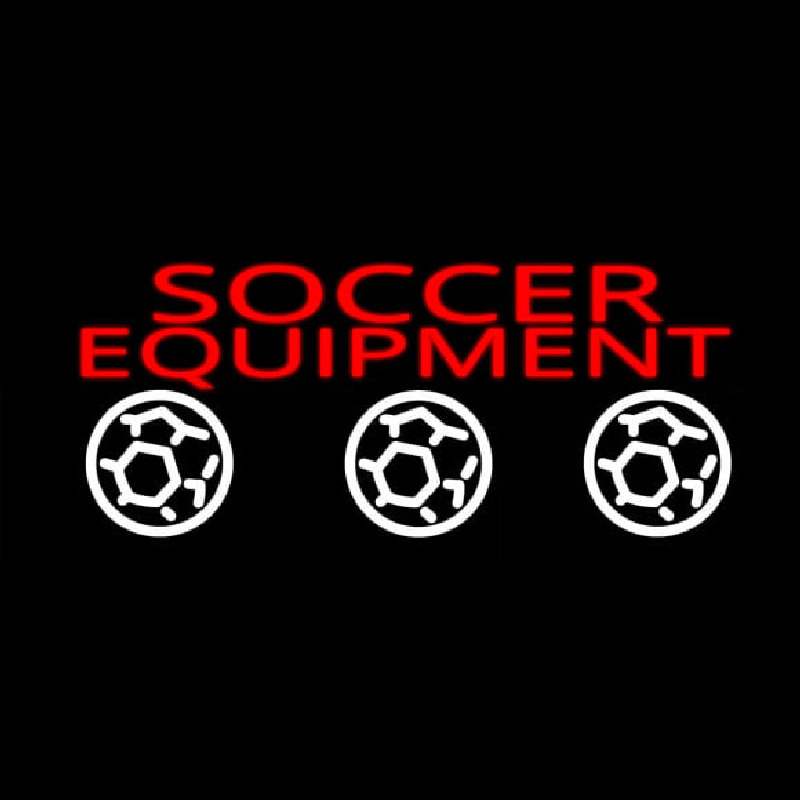 Soccer Equipment Neonreclame