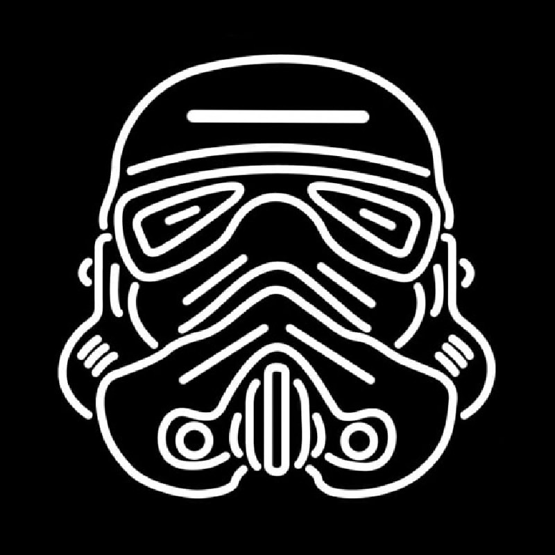 Star Wars Storm Trooper Helmet Neonreclame