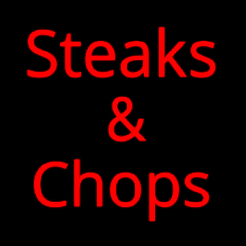 Steaks And Chops Neonreclame