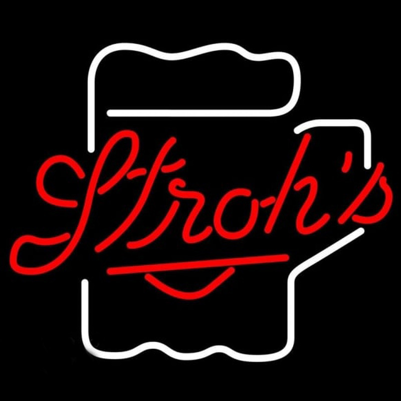 Strohs Mug Beer Sign Neonreclame