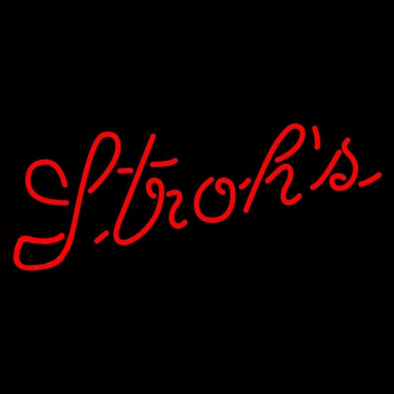 Strohs Red Beer Sign Neonreclame