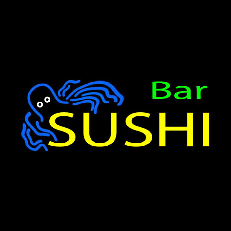 Sushi Bar With Jellyfish Neonreclame