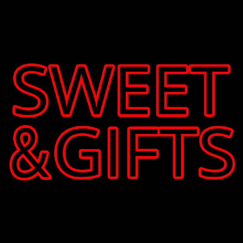 Sweets And Gifts Red Neonreclame