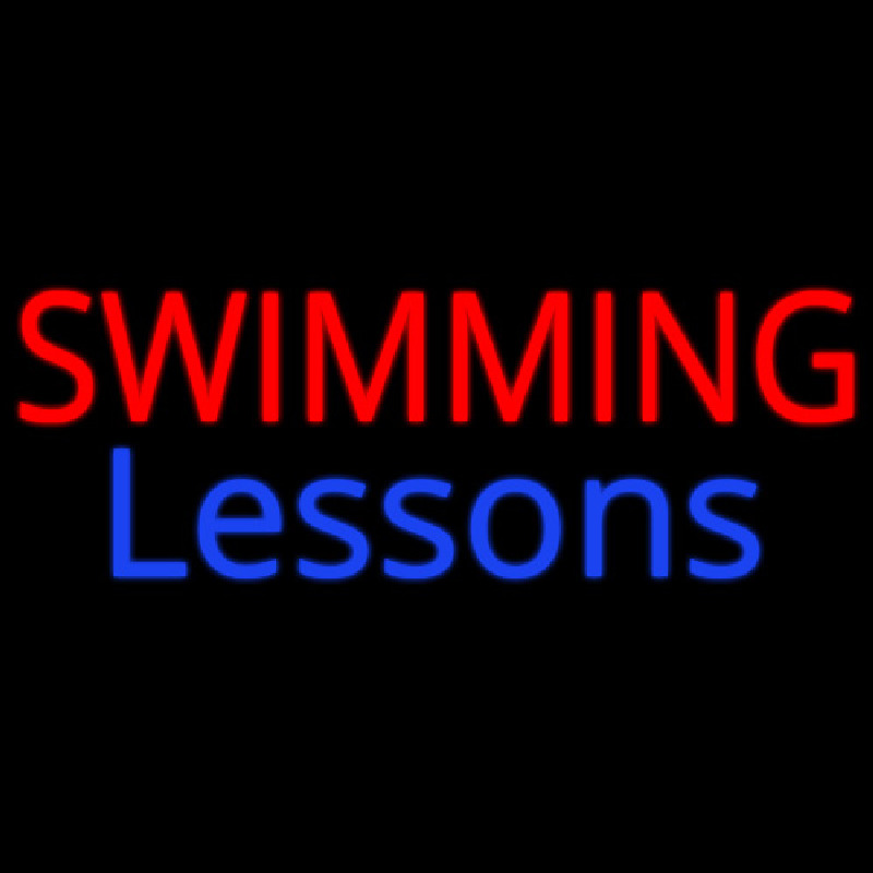 Swimming Lessons Neonreclame