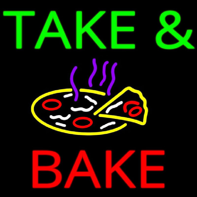 Take And Bake Pizza Logo Neonreclame