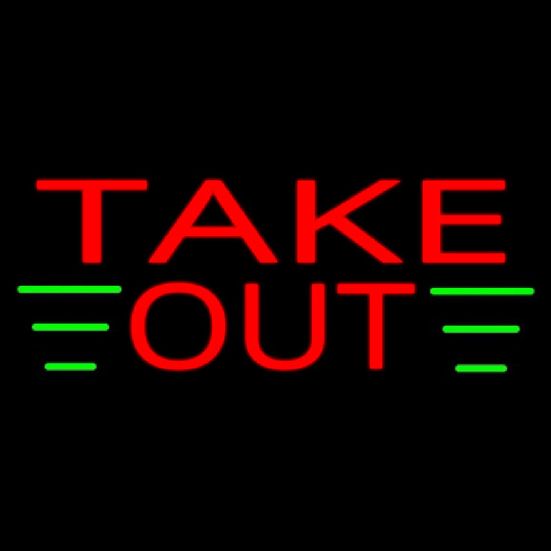 Take Out Neonreclame