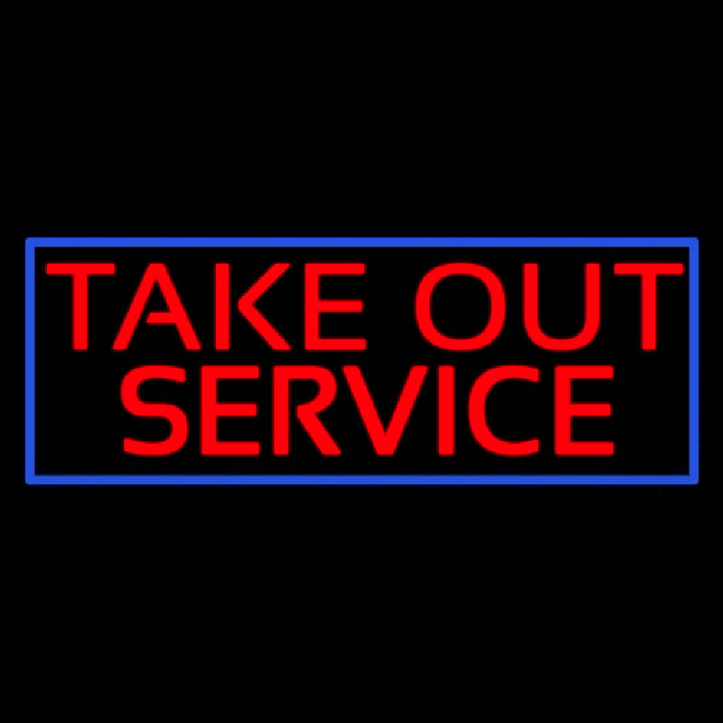 Take Out Service Neonreclame