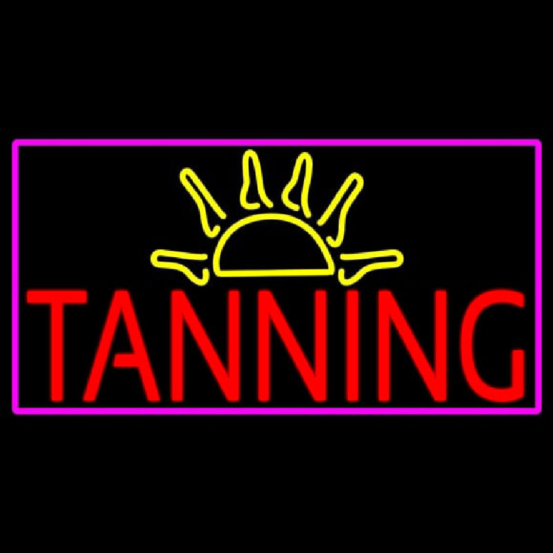 Tanning With Sun Rays Neonreclame