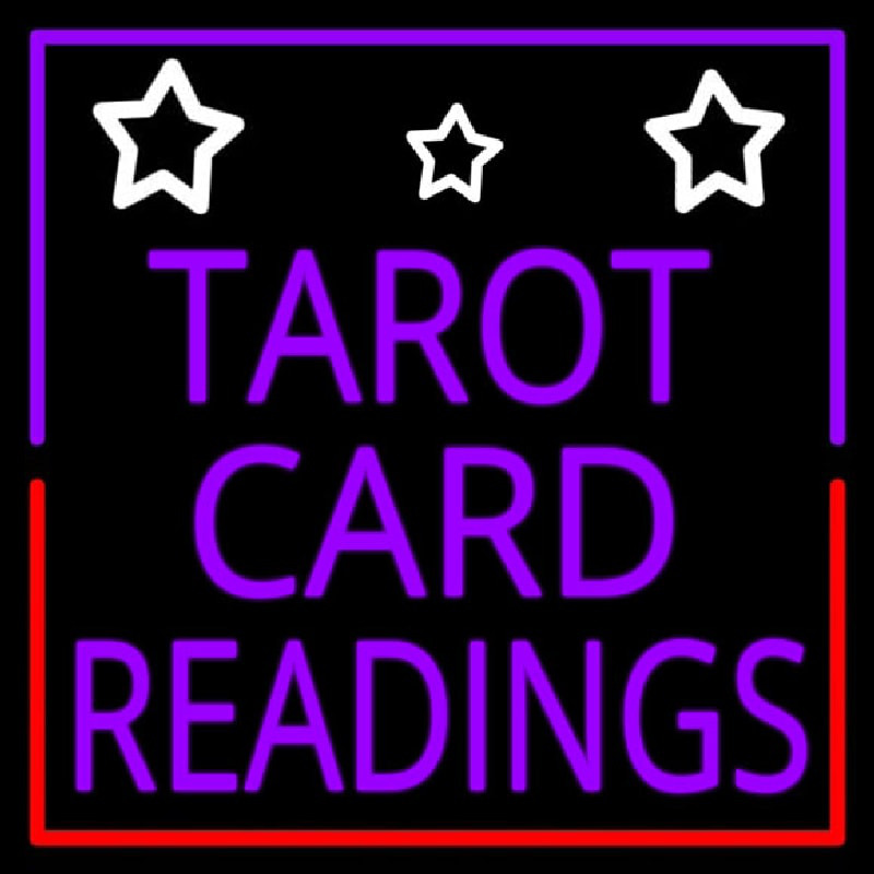 Tarot Card Readings Neonreclame