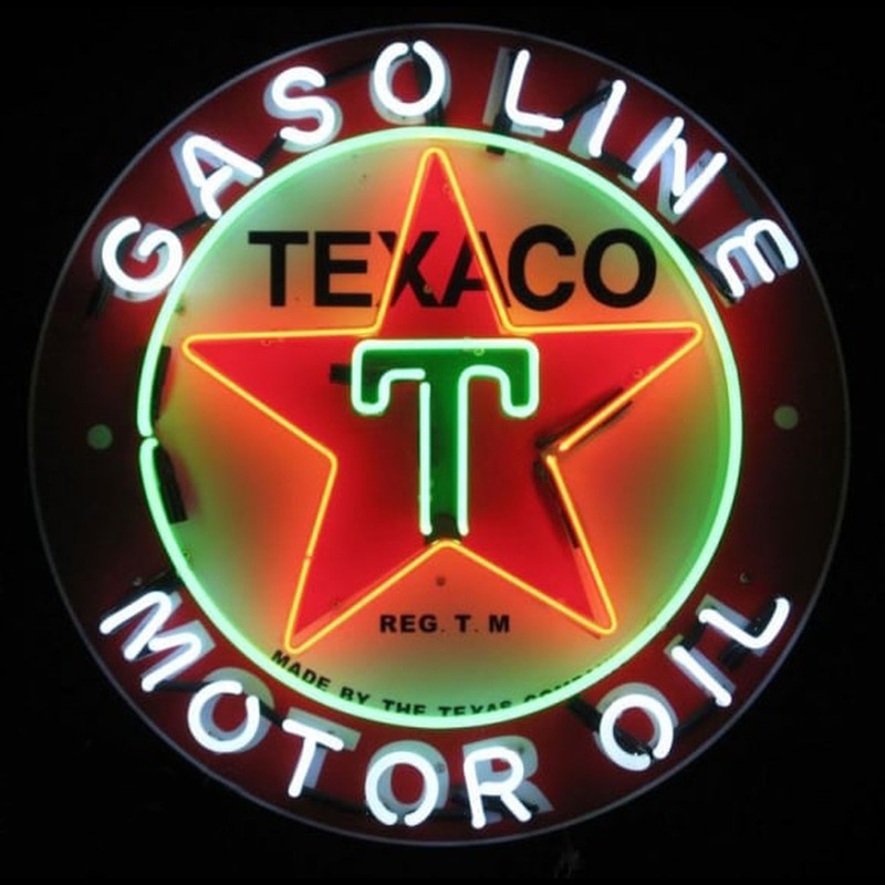 Te ico Gasoline Neonreclame