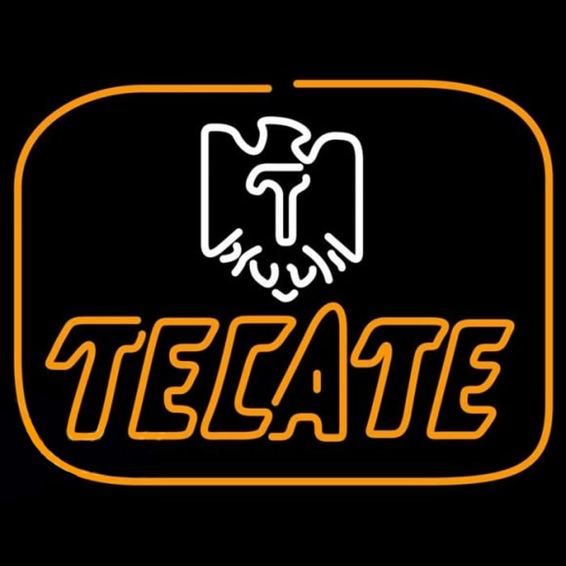 Tecate Golden Border Eagle Beer Sign Neonreclame