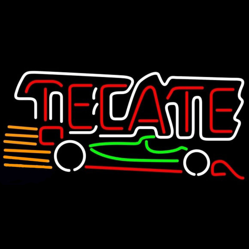 Tecate Indy Car Beer Sign Neonreclame