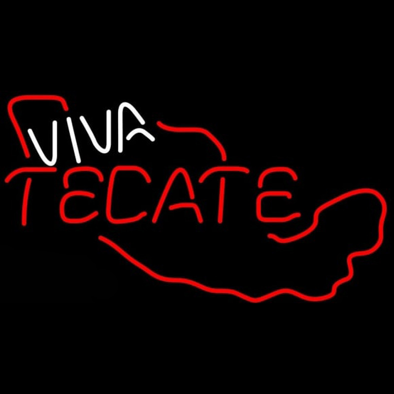 Tecate Viva Me ico Beer Sign Neonreclame