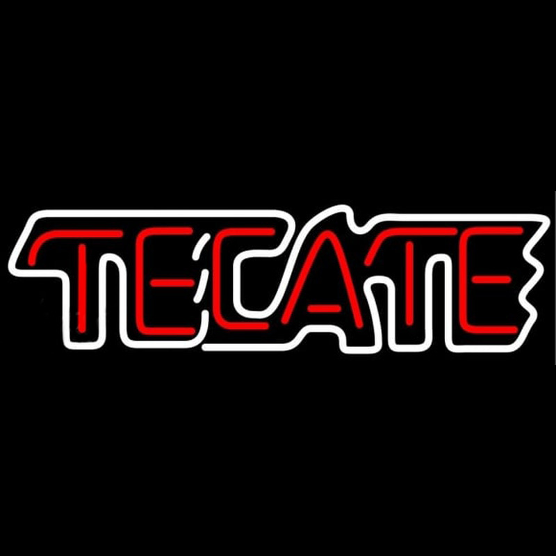 Tecate White Border Beer Sign Neonreclame
