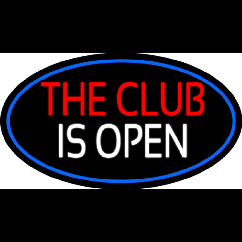 The Club Is Open Neonreclame